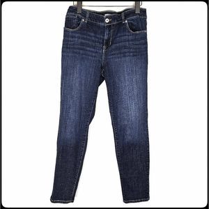 CHICO'S Platinum Denim Ultimate Fit Deep Wash Straight Leg Jeans Size: 1.5 (10)